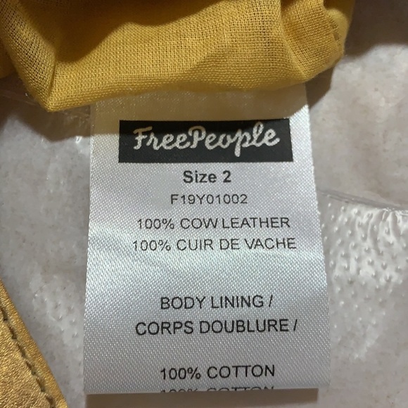 NWT. Free People Goldie Leather Mini Dress Size 2. - Picture 8 of 9